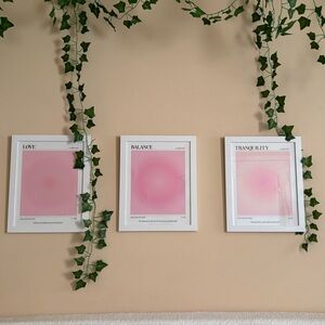 pink aura wall art